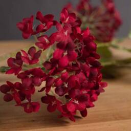 Lemon Pavilion Furniture and Decor Autumnal Viburnum Artificial Flower, Plastic, L18 x W27 x H63 cm, Red - thumbnail 3