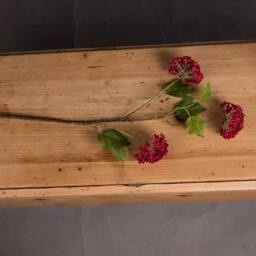 Lemon Pavilion Furniture and Decor Autumnal Viburnum Artificial Flower, Plastic, L18 x W27 x H63 cm, Red - thumbnail 2