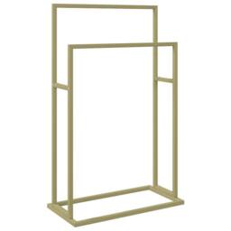 Berkfield Home Freestanding Towel Rack Gold 48x24x78.5 cm Iron
