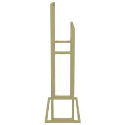 Berkfield Home Freestanding Towel Rack Gold 48x24x78.5 cm Iron - thumbnail 4