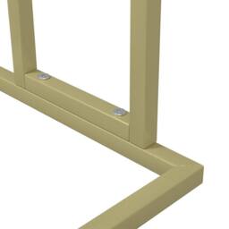 Berkfield Home Freestanding Towel Rack Gold 48x24x78.5 cm Iron - thumbnail 6