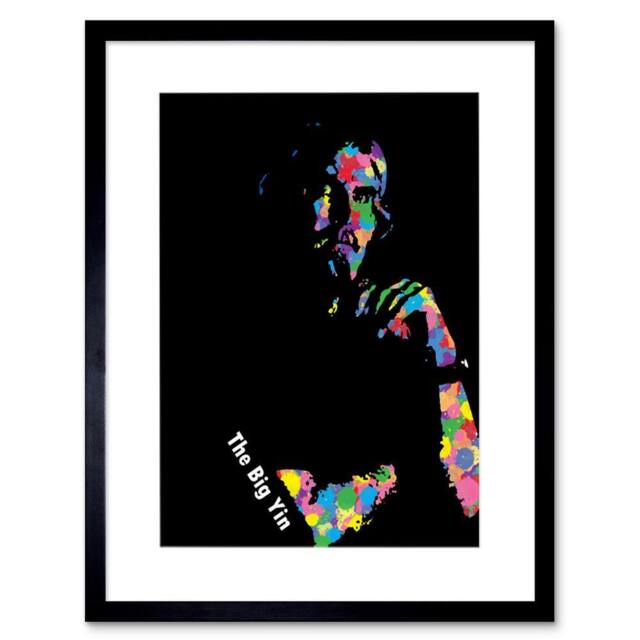"Wee Blue Coo Billy Connolly Big Yin Abstract Home Decor 12x16"" Framed Art Print - Size: W12"" x H16""" - image 1