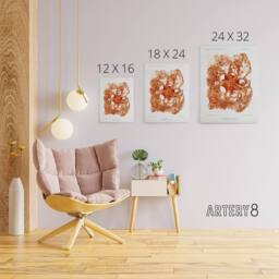 "Artery8 Deep Sea Basket Star Illustration Albert I Canvas Wall Art Print in White - Size: W12"" x H16""" - thumbnail 4