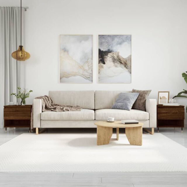 Berkfield Home Coffee Tables 2 pcs Brown Oak 50x46x50 cm Engineered Wood - Size: 50 x 46 x 50 cm - image 1