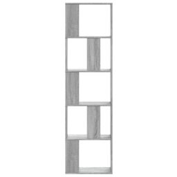 Berkfield Home Bookcase 5-Tier Grey Sonoma 45x23.5x162.5 cm Engineered Wood - thumbnail 3