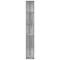 Berkfield Home Bookcase 5-Tier Grey Sonoma 45x23.5x162.5 cm Engineered Wood - thumbnail 4
