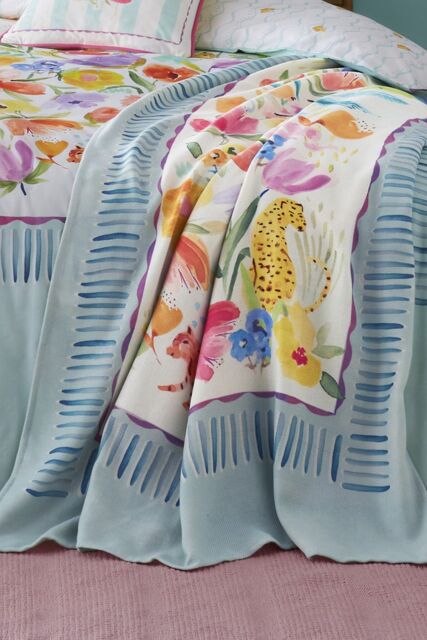 Appletree 'Festival' Tasselled Throw - Size: 130 cm x 180 cm - image 1