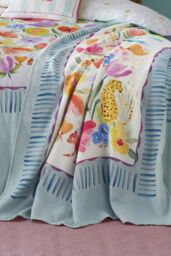 Appletree 'Festival' Tasselled Throw - Size: 130 cm x 180 cm - thumbnail 1