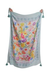 Appletree 'Festival' Tasselled Throw - Size: 130 cm x 180 cm - thumbnail 2