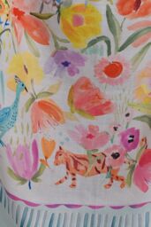 Appletree 'Festival' Tasselled Throw - Size: 130 cm x 180 cm - thumbnail 4