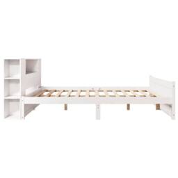 Berkfield Home Bookcase Bed without Mattress White 140x200cm Solid Wood Pine - Size: 140x200 cm - thumbnail 5