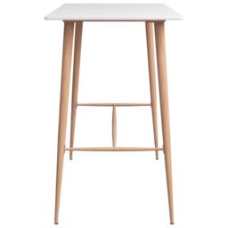 Berkfield Home Bar Table White 120x60x105 cm - Size: 120 x 60 x 105 cm - thumbnail 3