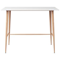Berkfield Home Bar Table White 120x60x105 cm - Size: 120 x 60 x 105 cm - thumbnail 2