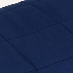 Berkfield Home Weighted Blanket Blue 137x200 cm Single 10 kg Fabric - thumbnail 4