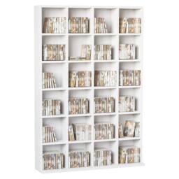 STILVORA Media Storage Unit with Adjustable Shelves in White - thumbnail 5