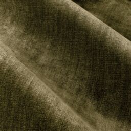 Yard Heavy Chenille Velvet Room Darkening Eyelet Curtain Pair in Olive - Size: 168 cm width x 229 cm drop - thumbnail 5