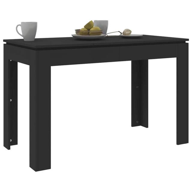 Berkfield Home Durable Dining Table Black 120x60x76 cm Engineered Wood - Size: 120 x 60 x 76 cm - image 1