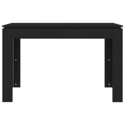 Berkfield Home Durable Dining Table Black 120x60x76 cm Engineered Wood - Size: 120 x 60 x 76 cm - thumbnail 4