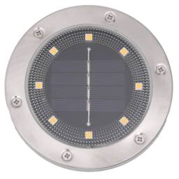Berkfield Home Solar Ground Lights with Ground Spikes Outdoor 12 pcs Warm White in Silver - thumbnail 6