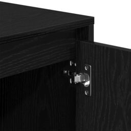 Berkfield Home TV Stand in Black Oak - 102 x 37.5 x 52.5 cm, Made of Engineered Wood - Size: 102 x 37.5 x 52.5 cm - thumbnail 9