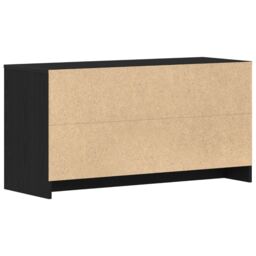 Berkfield Home TV Stand in Black Oak - 102 x 37.5 x 52.5 cm, Made of Engineered Wood - Size: 102 x 37.5 x 52.5 cm - thumbnail 6
