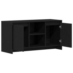 Berkfield Home TV Stand in Black Oak - 102 x 37.5 x 52.5 cm, Made of Engineered Wood - Size: 102 x 37.5 x 52.5 cm - thumbnail 5