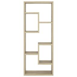 Berkfield Home Wall Shelf Sonoma Oak 36x16x90 cm Engineered Wood in Light Tan - Size: 36 x 16 x 90 cm - thumbnail 4