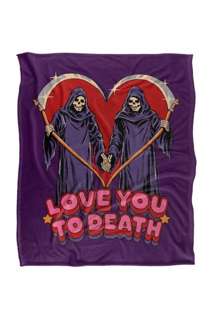 Steven Rhodes Love You To Death Silky Touch Super Soft Throw Blanket - Size: Small - image 1