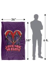 Steven Rhodes Love You To Death Silky Touch Super Soft Throw Blanket - Size: Small - thumbnail 3