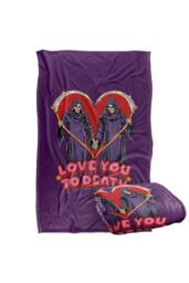 Steven Rhodes Love You To Death Silky Touch Super Soft Throw Blanket - Size: Small - thumbnail 2