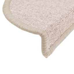 Berkfield Home Stair Mats 10 pcs 56x17x3 cm Taupe - Size: Medium - thumbnail 6