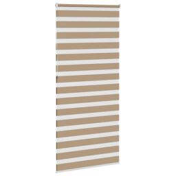 Berkfield Home Zebra Blind Sand Brown 105x230 cm Fabric Width 100.9 cm Polyester - thumbnail 4