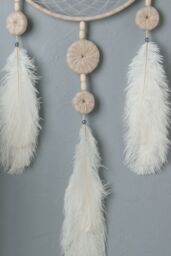 Neel Blue 2 Metres Rooster Feather, Hackle Feather Fringe for Sewing, Dress Trim in White - thumbnail 6
