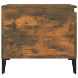 Berkfield Home Coffee Table Smoked Oak 100x50x45 cm Engineered Wood in Brown - Size: 100 x 50 x 45 cm - thumbnail 7