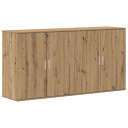 Berkfield Home Sideboards 2 pcs Artisan Oak 79x38x80 cm Engineered Wood in Brown - Size: 79 x 38 x 80 cm - thumbnail 3