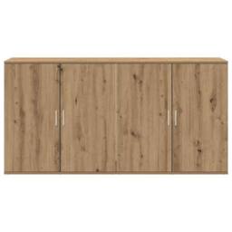 Berkfield Home Sideboards 2 pcs Artisan Oak 79x38x80 cm Engineered Wood in Brown - Size: 79 x 38 x 80 cm - thumbnail 6