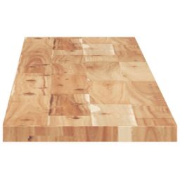 Berkfield Home Floating Shelves 2 pcs 160x20x2 cm Oil Finished Solid Wood Acacia in Brown - Size: 160 x 20 x 2 cm - thumbnail 5