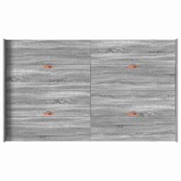 Berkfield Home Storage Bed Frame Grey sonoma 120 x 190 cm Engineered wood - thumbnail 8