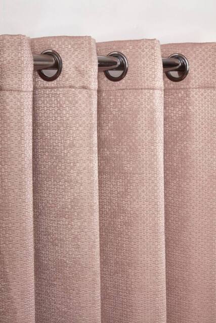 New Edge Blinds Metro Thermal Blackout Eyelet Curtains in Pink - Size: 168 cm width x 183 cm drop - image 1