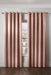 New Edge Blinds Metro Thermal Blackout Eyelet Curtains in Pink - Size: 168 cm width x 183 cm drop - thumbnail 2