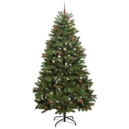 Berkfield Home Artificial Christmas Tree with Stand Green 300 cm PVC & Metal - thumbnail 6