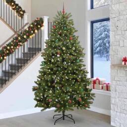Berkfield Home Artificial Christmas Tree with Stand Green 300 cm PVC & Metal