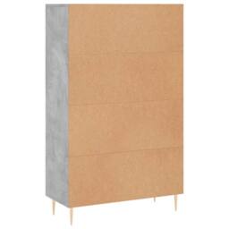 Berkfield Home Highboard Concrete Grey 69.5x31x115 cm Engineered Wood - thumbnail 8