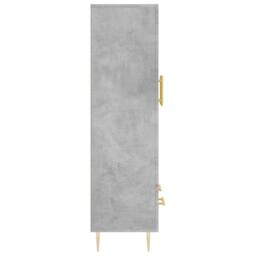 Berkfield Home Highboard Concrete Grey 69.5x31x115 cm Engineered Wood - thumbnail 7