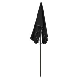 Berkfield Home Garden Parasol with Pole 200x130 cm Black - thumbnail 3