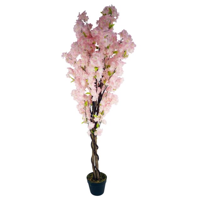 Leaf Artificial 150cm Pink Cherry Blossom Tree - image 1