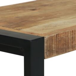 Berkfield Home Bench Brown Mango Wood 100 x 35 x 45 cm Durable Entryway Bench - thumbnail 6