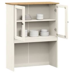 Berkfield Home Beautiful Dresser Top VIGO White 78x30x100 cm Solid Wood Pine - Size: 78 x 30 x 100 cm - thumbnail 1