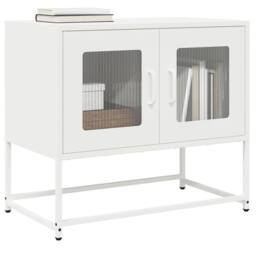 Berkfield Home TV Cabinet White 68x39x60.5 cm Cold-rolled Steel - thumbnail 2