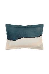 Harlequin 'Sedimentary' Cotton Duvet Cover Set in Dark Blue - Size: Double - thumbnail 3